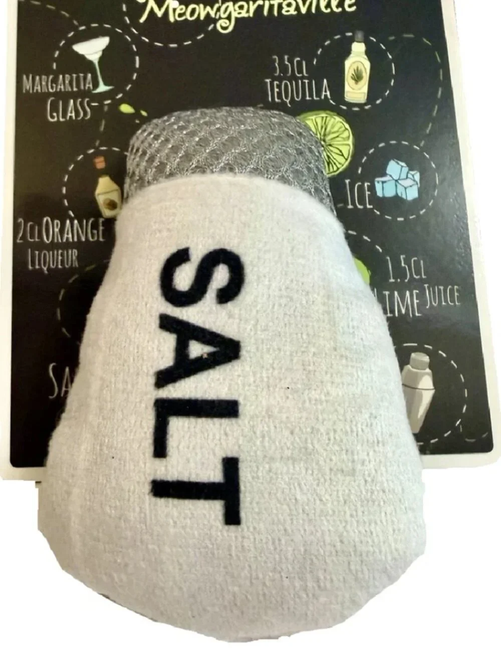 Kitty Cat Interactive MEOWGARITAVILLE Catnip Margarita Glass Salt New Lot of 2